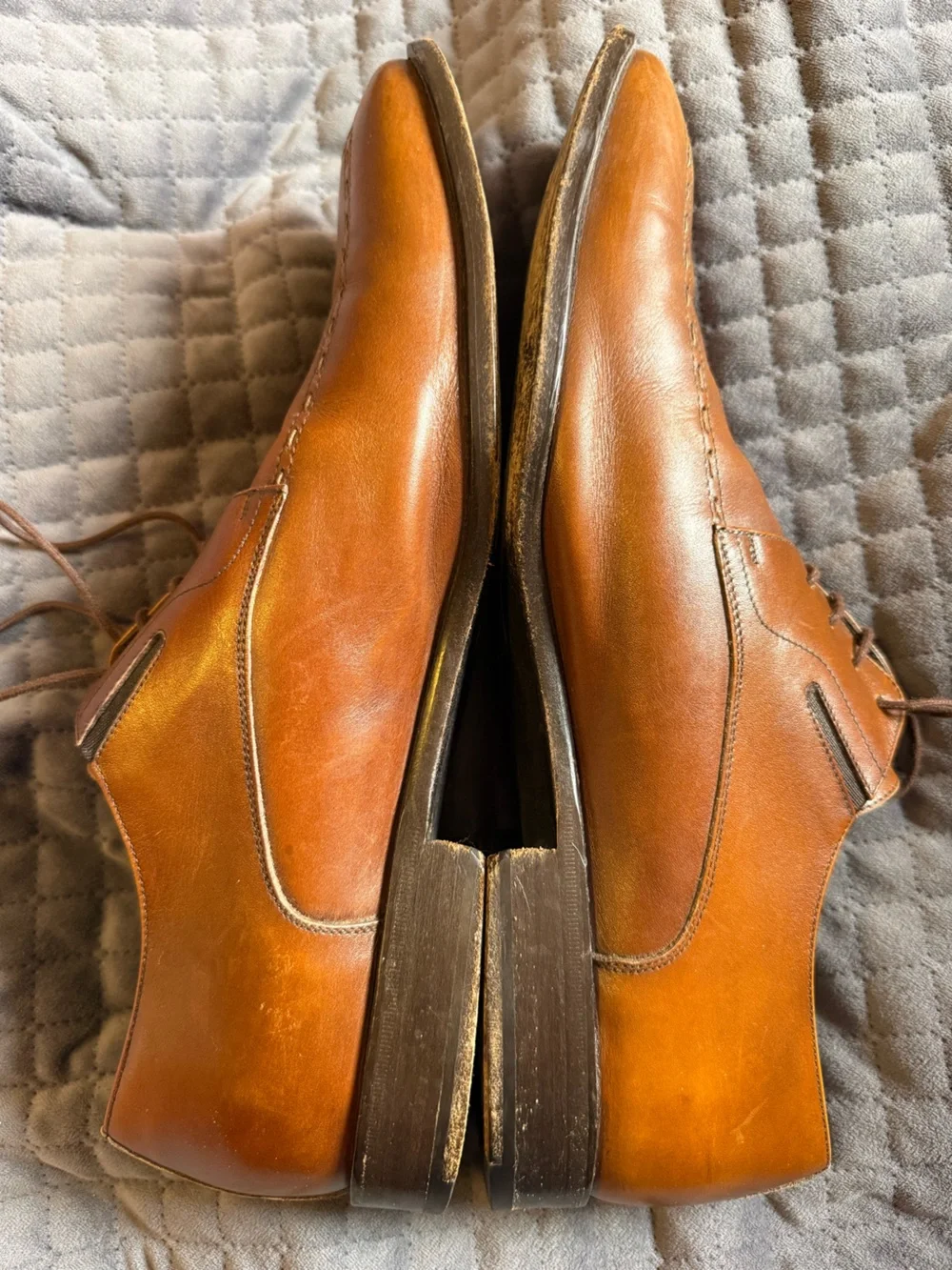 Men’s Luxury Bruno Magli RISKOR Leather Dress Shoes Italy - Size 10 Wide